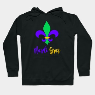 Fun Mardi Gras Fleur-de-lis Hoodie